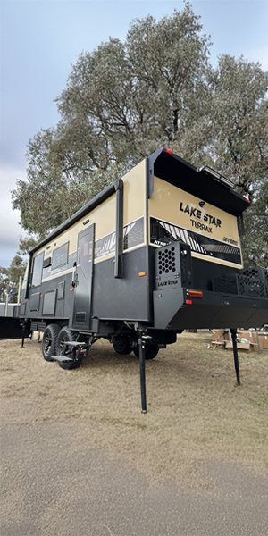 Caravan Banner Vertical Lake Star RV Lake Star RV Caravan Banner